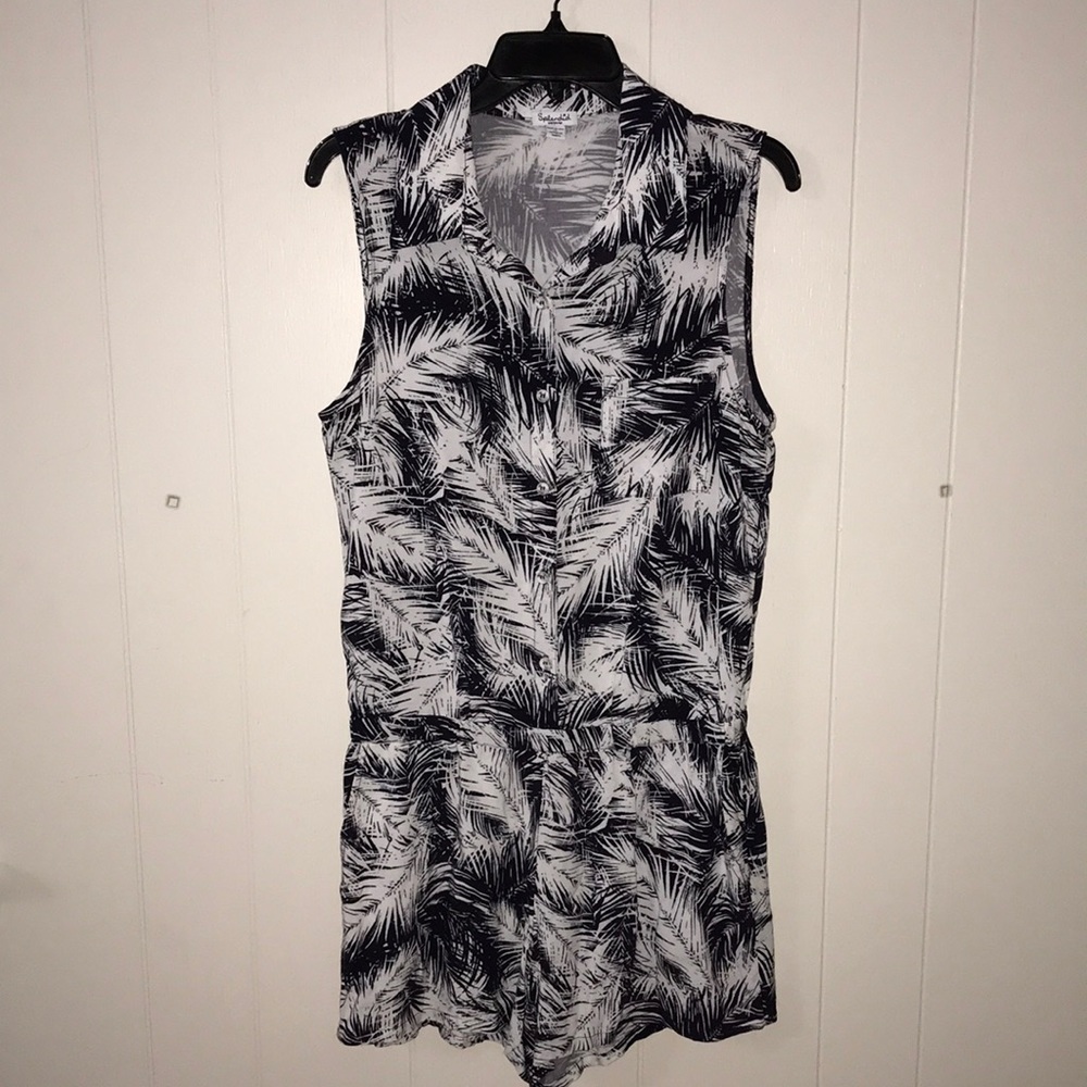 Splendid navy palm romper - Picture 5 of 11